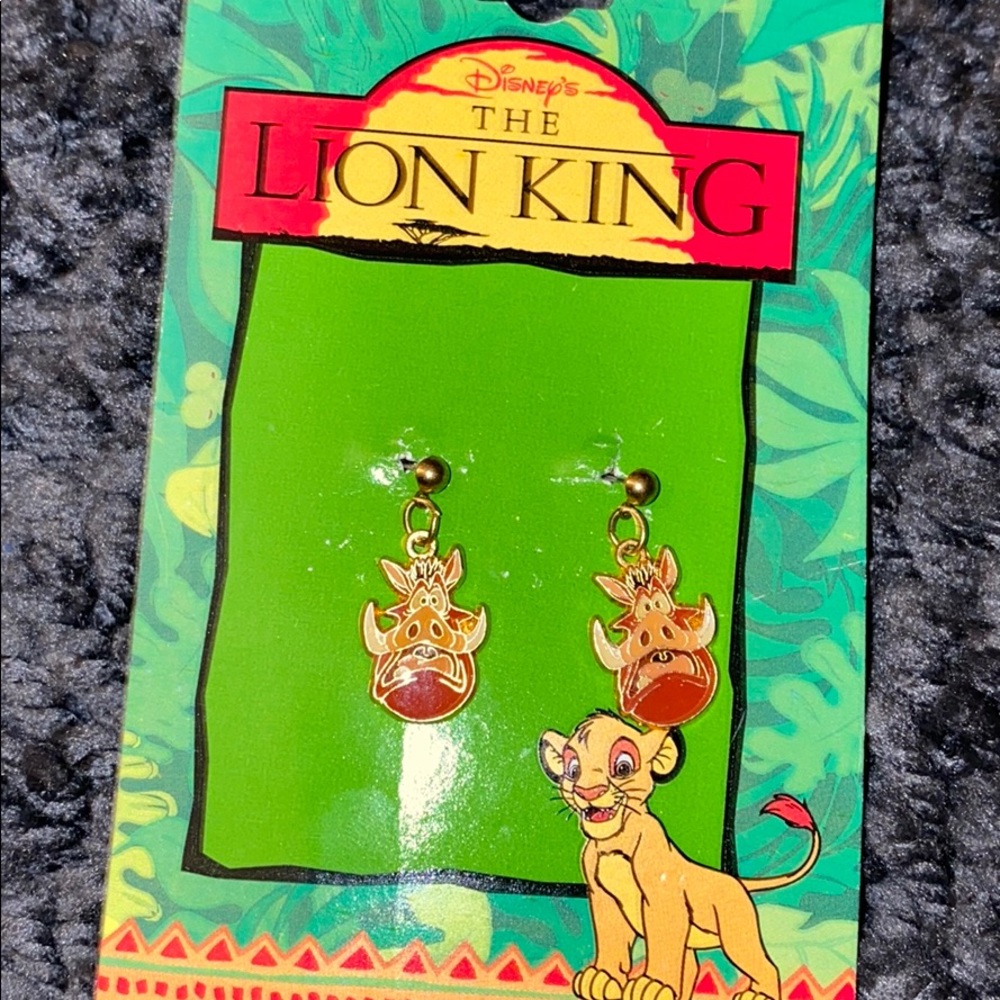 Lion king pumba earrings